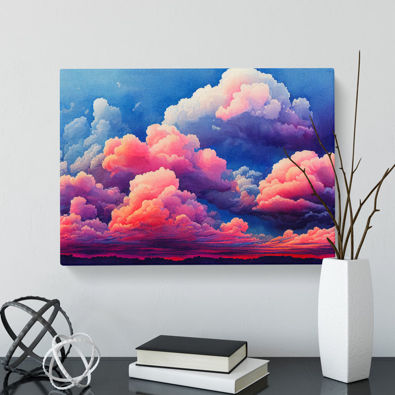 Fluffy Clouds Vol.1 - Wrapped Canvas Print, 35cm H x 50cm W x 3cm D