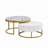 Modern Round Nesting Coffee Table With Drawers