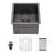 Undermount Kitchen Bar Sink 16 Gauge  Sink with Bottom Grid-124063259-131477553