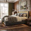 UK&EU Size Smart Linen Bed Frame with App-Controlled LED Lights, Upholstered Storage Bed with 4 Drawers & USB Charging Station, Grey & Beige-466897634-466897644