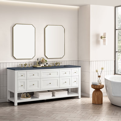 Breckenridge 72'' Double Bathroom Vanity with Top