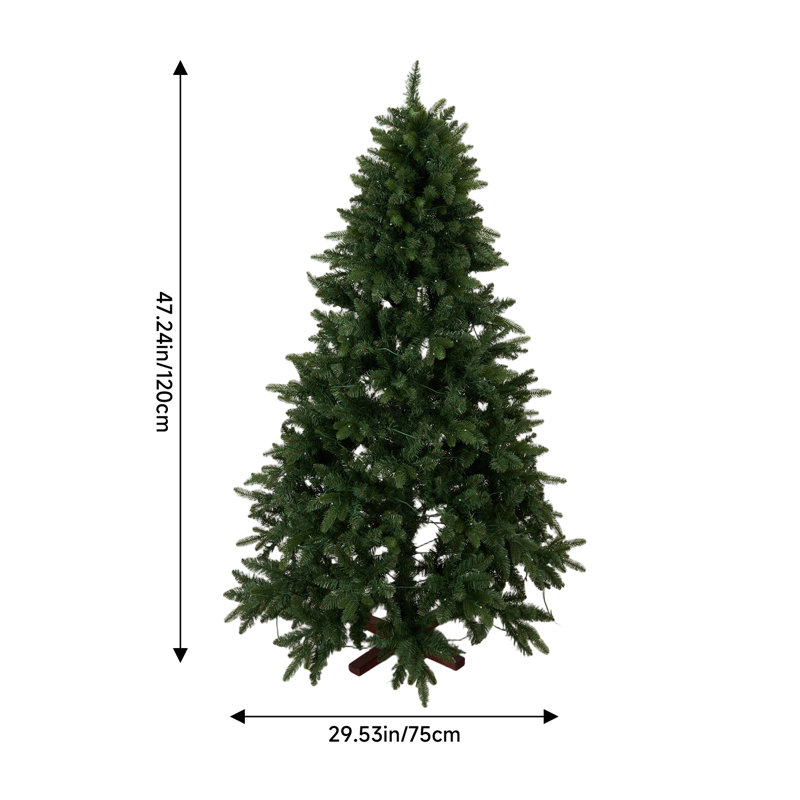 3.94' H Lighted Artificial Pine Christmas Tree