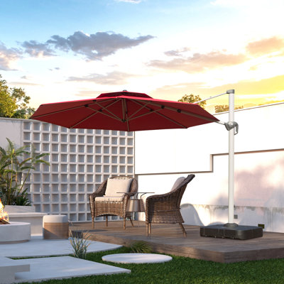 Jiaxian 137.8'' Cantilever Umbrella