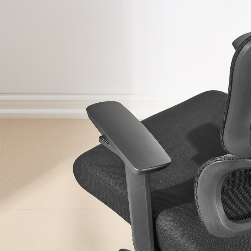 Chaise de bureau moderne, chaise de bureau en filet, chaise de travail pivotante avec appui-tête réglable et soutien lombaire, chaise d'ordinateur confortable pour le travail à domicile