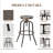 Laxton Adjustable Height Counter Stools for Kitchen Island with Metal Frame-420687949