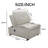 Space-Saving Armless Sofa Bed with USB Charging and Storage Pockets