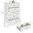 Amberrae 42.3" H White 5-Drawer Dresser with Storage