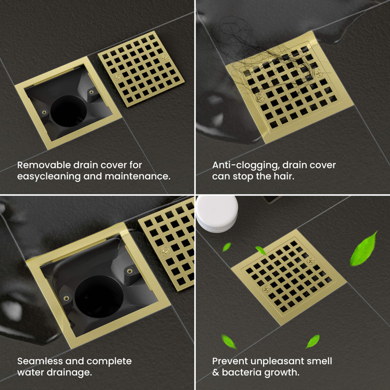 4.56'' W Tile-In, Brushed Gold