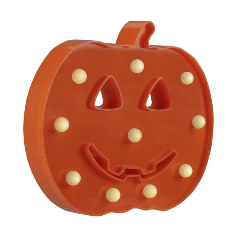 Enseigne lumineuse 8,5 "orange Jack-O-Lantern