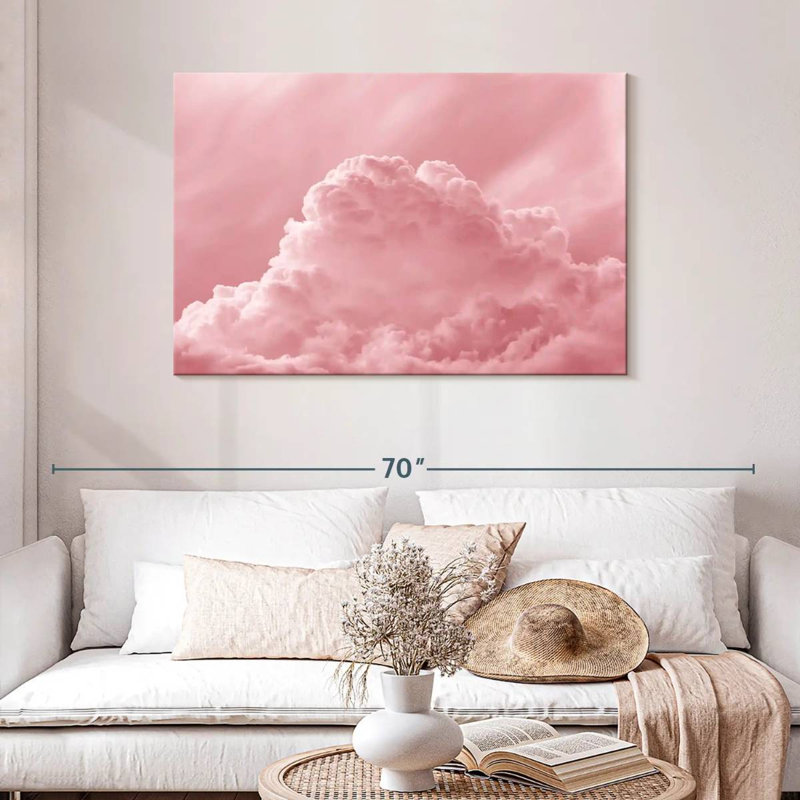 Alvord - nuages roses, H 30 po x l 45 po