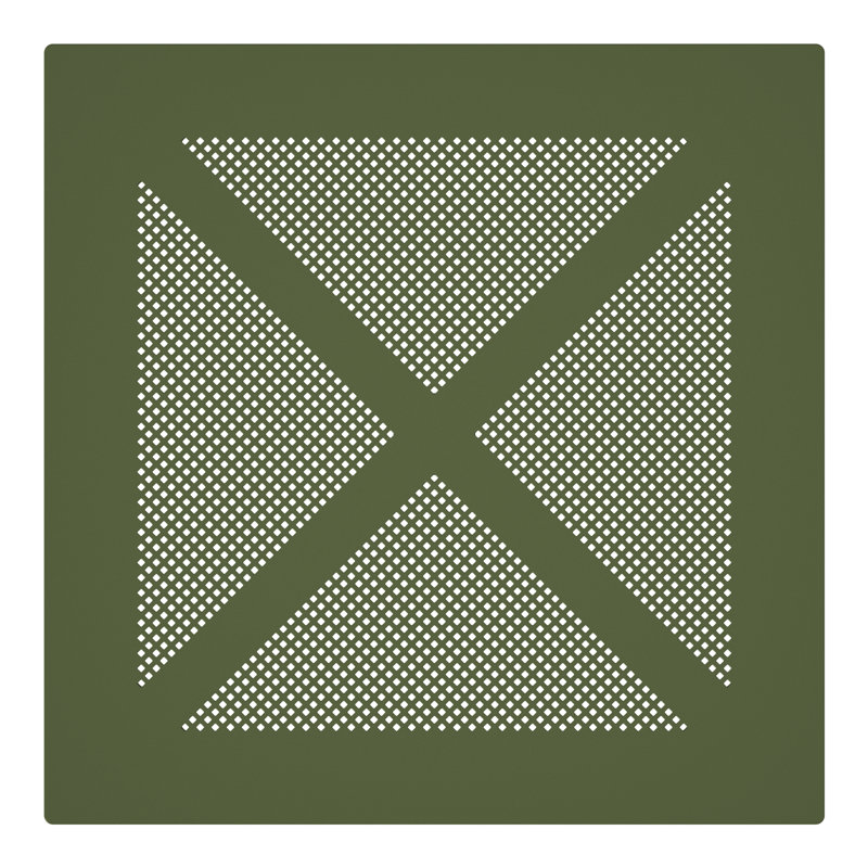 31.5" Outdoor Square Dining Table, Green