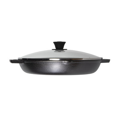 Chef Collection 12 Inch Seasoned  Cast Iron Everyday Pan