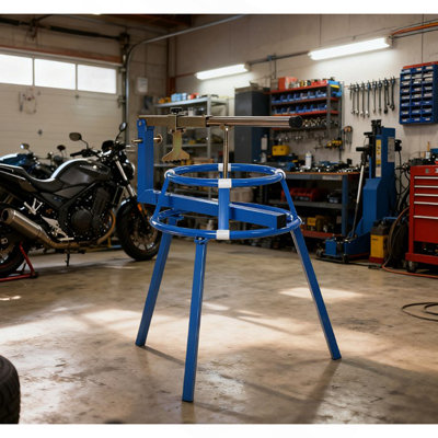 Table à langer pour pneus de motocyclette, avec bouton-pression réglable et poignée à levier