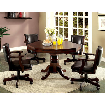 Renallenta Aston Wood 5-Piece Gaming Table Set