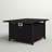 Fire Sense Talbot Aluminum Convertible Gas Fire Pit Table 55,000 BTU Bronze Finish-Rectangular 48"