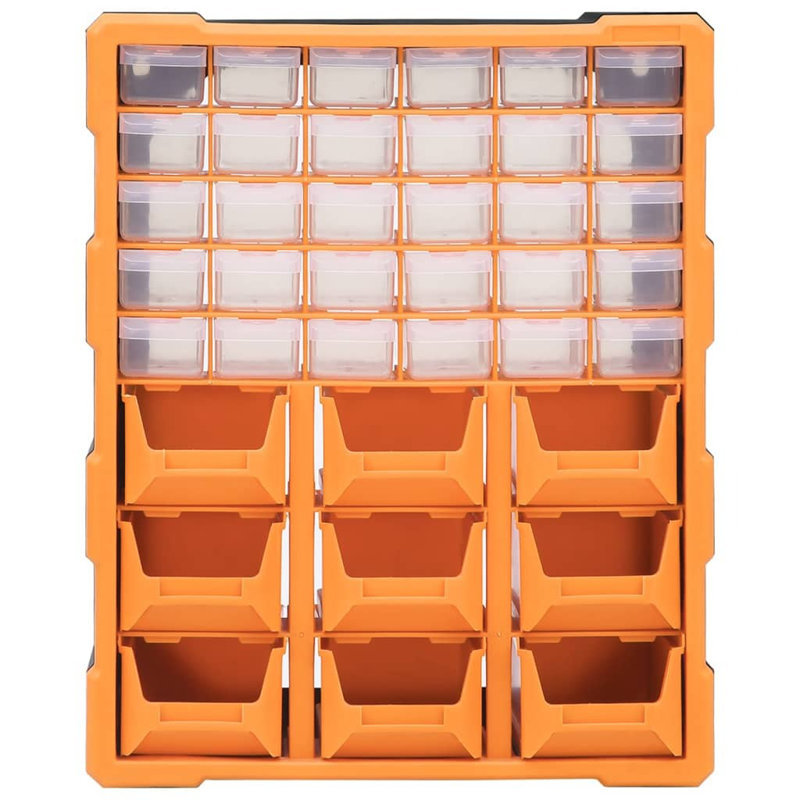 39 Drawer Storage Drawer, Orange
