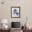 «Sapphire Scrawl Shadowbox Print Western Floral Art» par Art Remedy-115120579-115120580