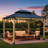 12 Ft. W X 10 Ft. D Solid Wood Patio Gazebo-80862093