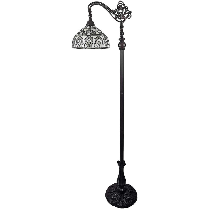 Amarey 72'' Brown Torchiere Floor Lamp