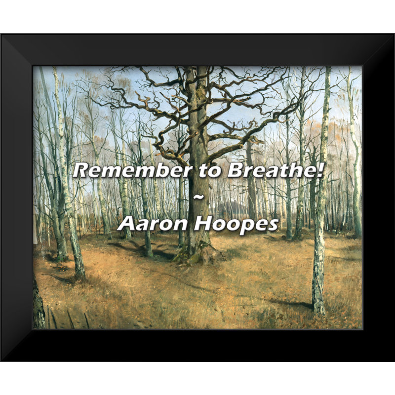 Aaron Hoopes Quote: Remember to Breathe!