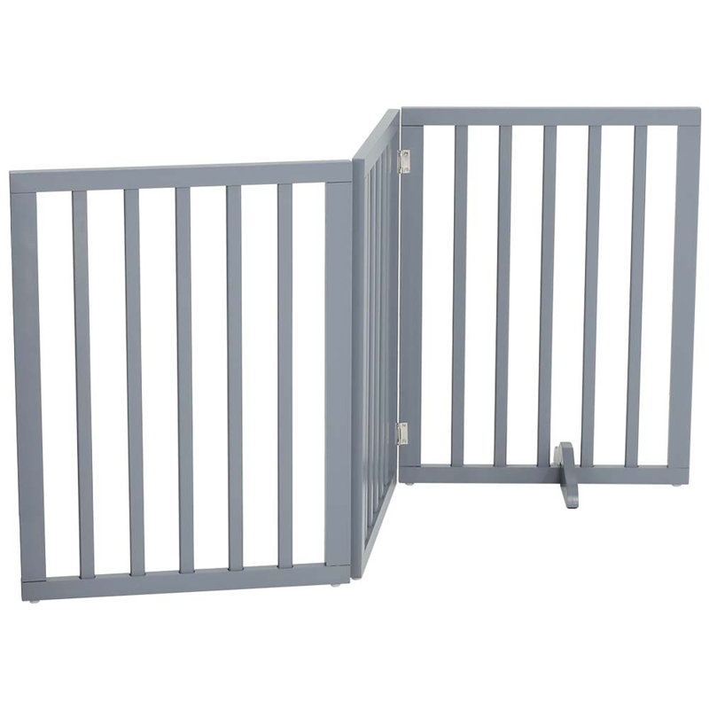 Liz Free Standing Pet Gate, Grey