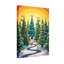 Noël, arbres de Noël, chemin de neige, étoiles, décorations, animaux, soleil-1301130211