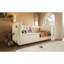 Beige Velvet Upholstered Twin Daybed With Hydraulic Storage Bed Frame, Type - C Charging, Wooden Slats, And Back, A Stylish Solution Storage, Ensuring Comfort Practicality Without Mattress-313787765