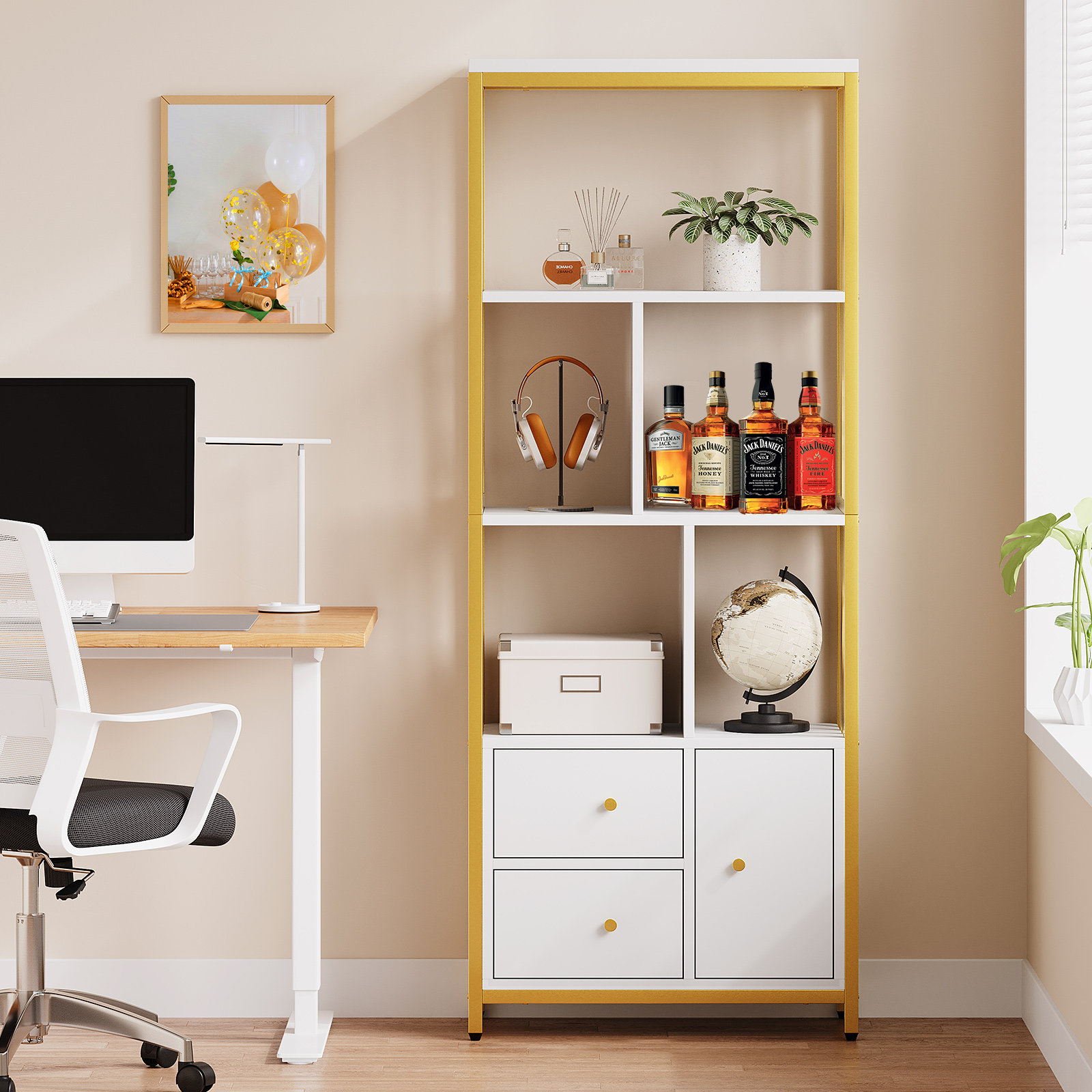 Mercer41 Kynsli Bookcase | Wayfair