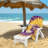 Cotton Blend Beach Towel