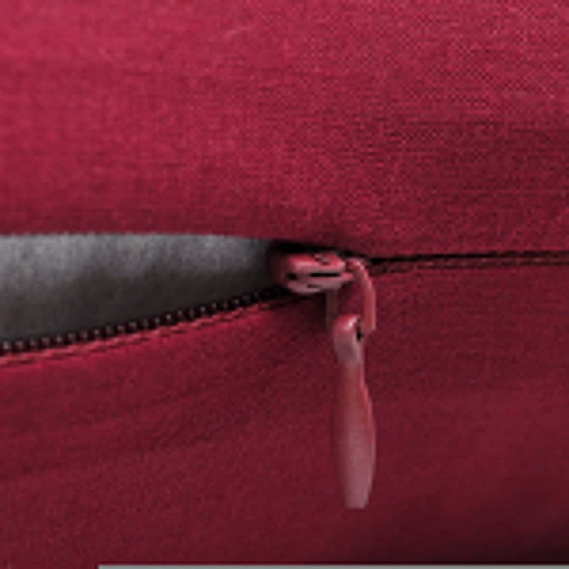 Cushion Covers Cotton Pillow Case Square Sofa, 80 x 80cm , Burgundy
