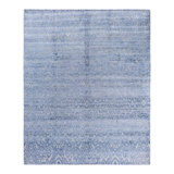 Overdyed One-of-a-Kind Rectangle 8'1" X 9'8" Hand Knotted Area Rug