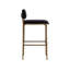 Mori Upholstered Stool with Metal Frame