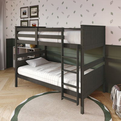 Lorain Twin Over Twin Solid Wood Standard Bunk Bed