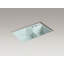Indio® 33" L x 21.125" W Double Basin Undermount Kitchen Sink with Accessories-1862850631-1855540163