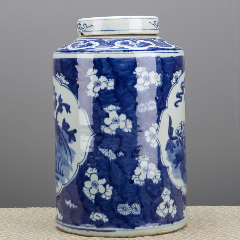 Handmade Porcelain China Ginger Jar
