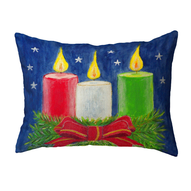 Christmas Outdoor Reversible Throw Pillow