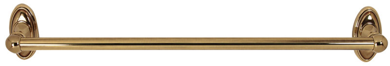 Classic Traditional Towel Bar, Polished Antique, 3.0625" H x 19.75" L x 3" D