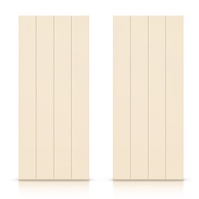Porte de placard coulissante à panneaux en bois manufacturé