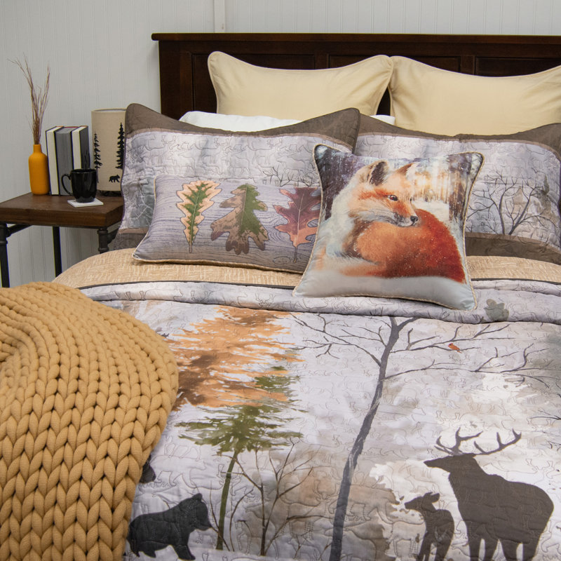 Ensemble de courtepointe pour grand lit 3 pièces Donna, Courtepointe grand + 2 oreillers décoratifs