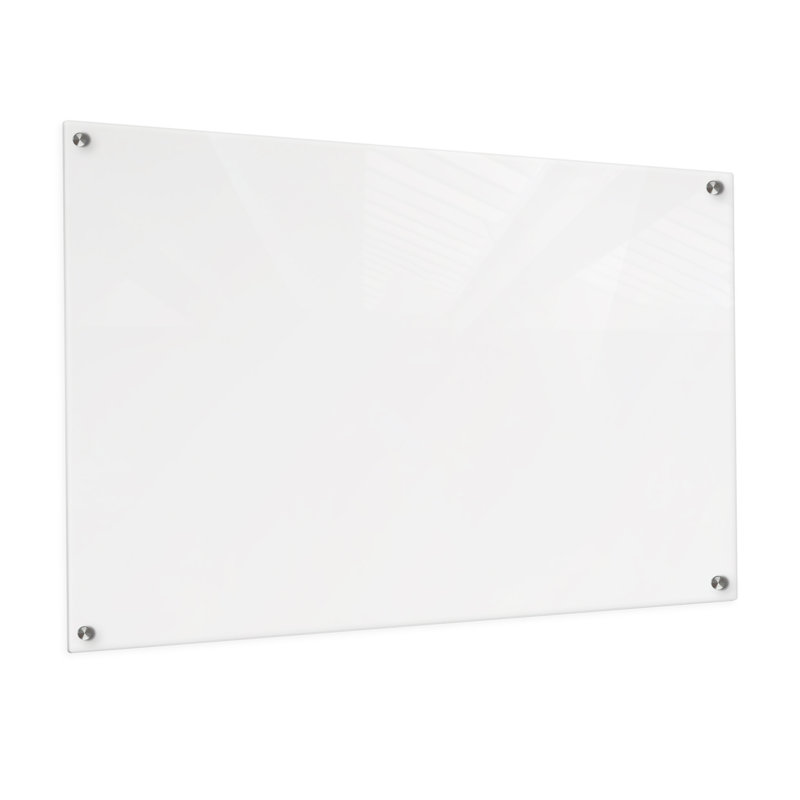 Panneau de verre mural Boissonneau, Blanc, 36 po x 48 po