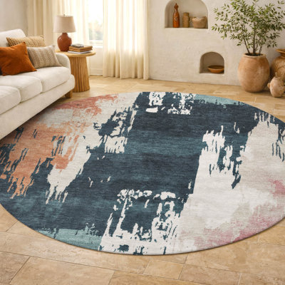 Tapis abstrait lavable à la machine de qualité supérieure Mayfield AMF2347