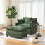 Chaise d'appoint moderne avec repose-pieds-1818739347
