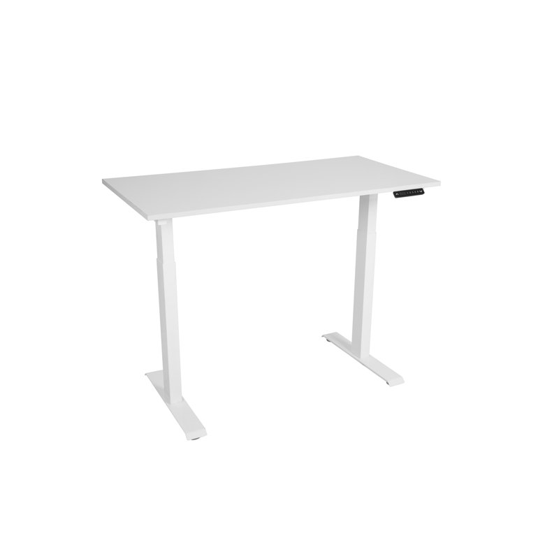 Adjustable Metal Base Standing Desk, White
