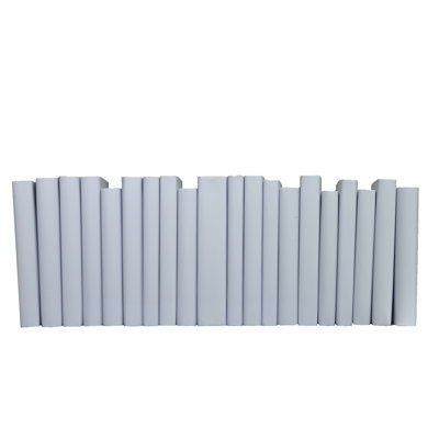 Decorative Books - Pale Sky Paper Wrapped Books - Blue Books By The Foot
