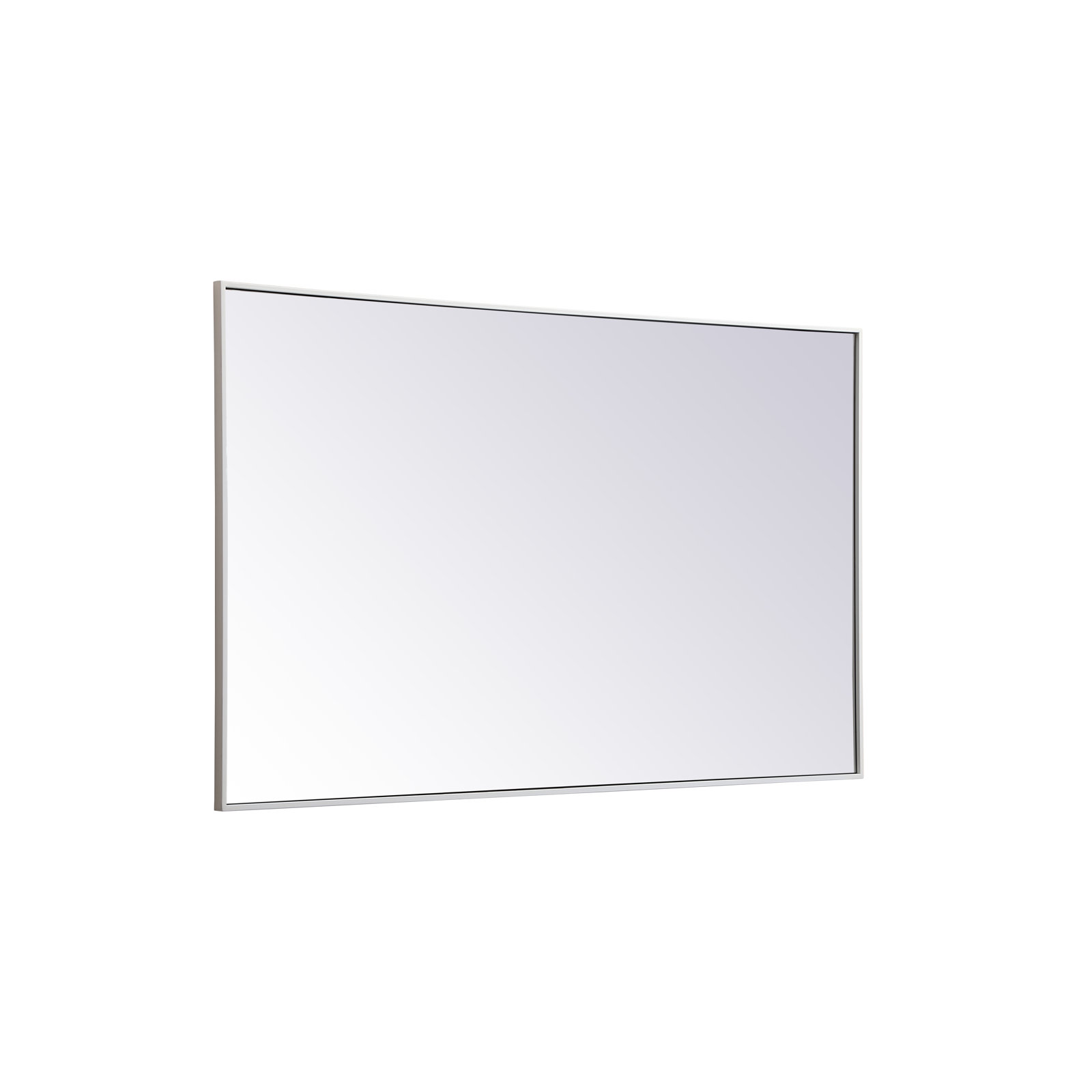 Sabine Metal Rectangle Wall Mirror, 60" x 36", White