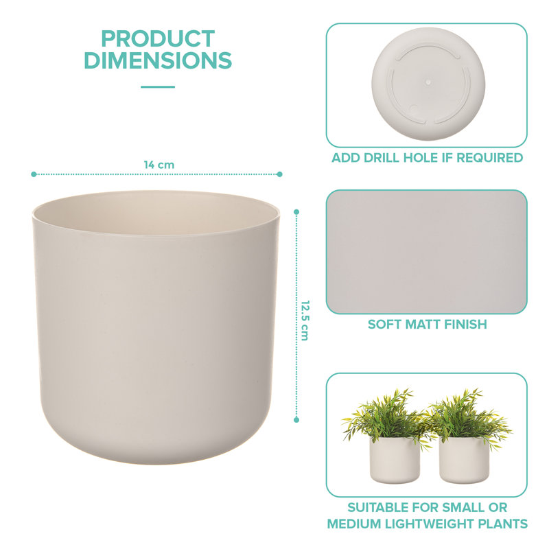 Abelius Pot Planter, White