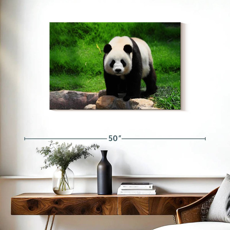 Crowle Strolling Panda, 24" H x 36" W