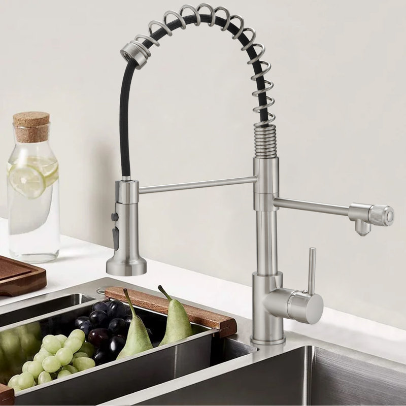 Robinet d'eau potable, Nickel brossé