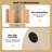 2 PCS 2-Tier Rotating Bookshelf 360° Display Rack Dividers & Anti-falling Baffles Natural-1105594726-1105594725