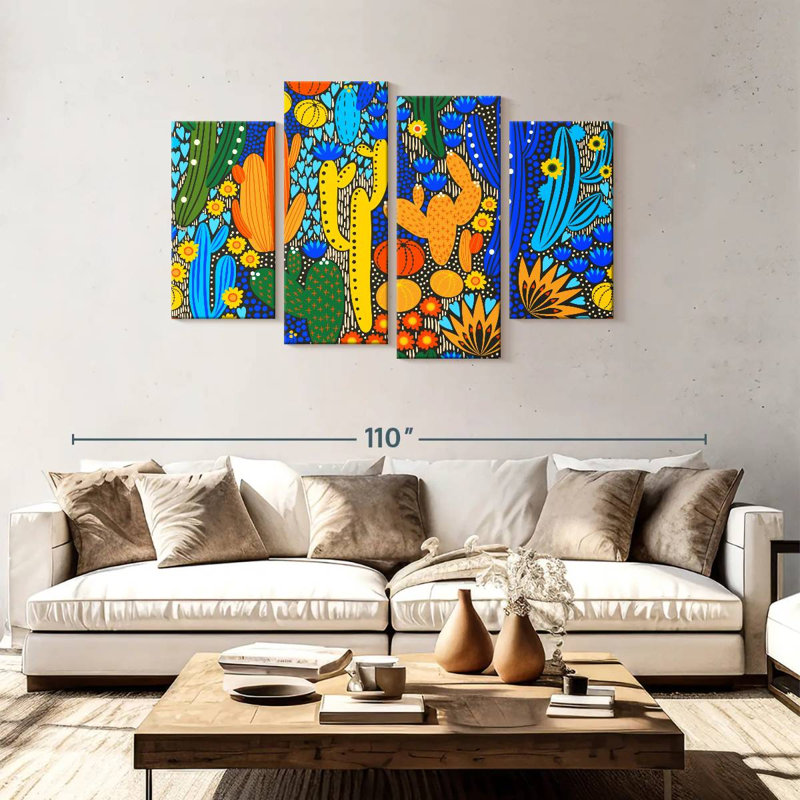 Harnek Cactus Jumble, 48" H x 75" W